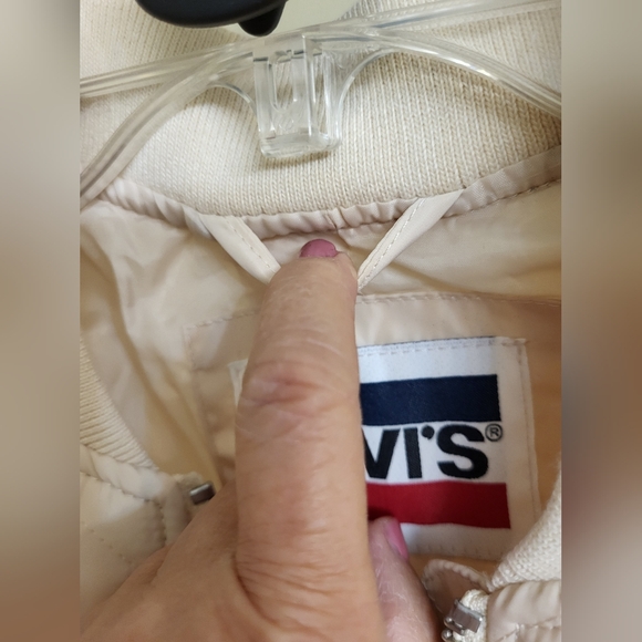 Women's Levi's Quilted Bomber Jacket Size Large - Picture 10 of 12